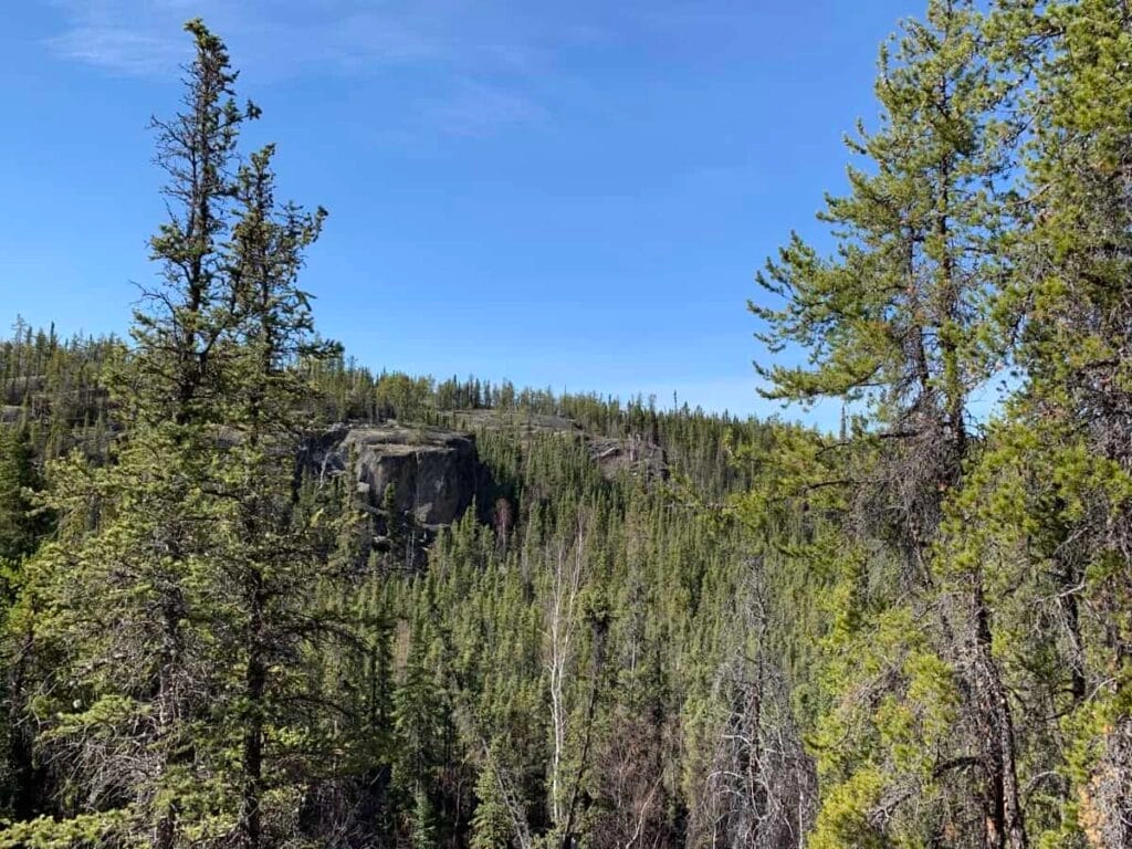 Aurora village yellowknife northwest territories summer cameron falls hike 5