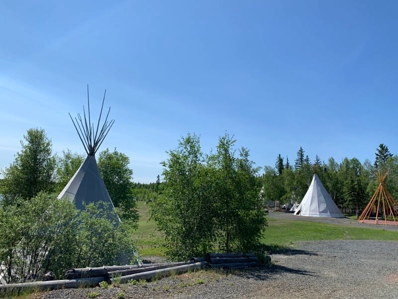 Aurora village yellowknife northwest territory summer