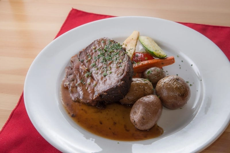 Smoked bision aurora village dining