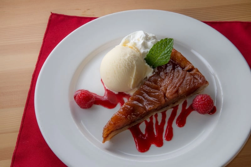 Tarte tatin aurora village dining