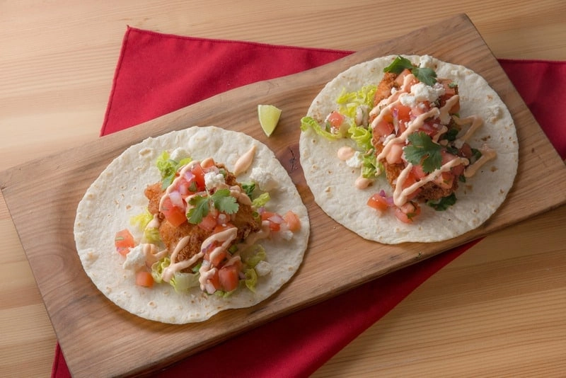 Whitefish tacos aurora village dining